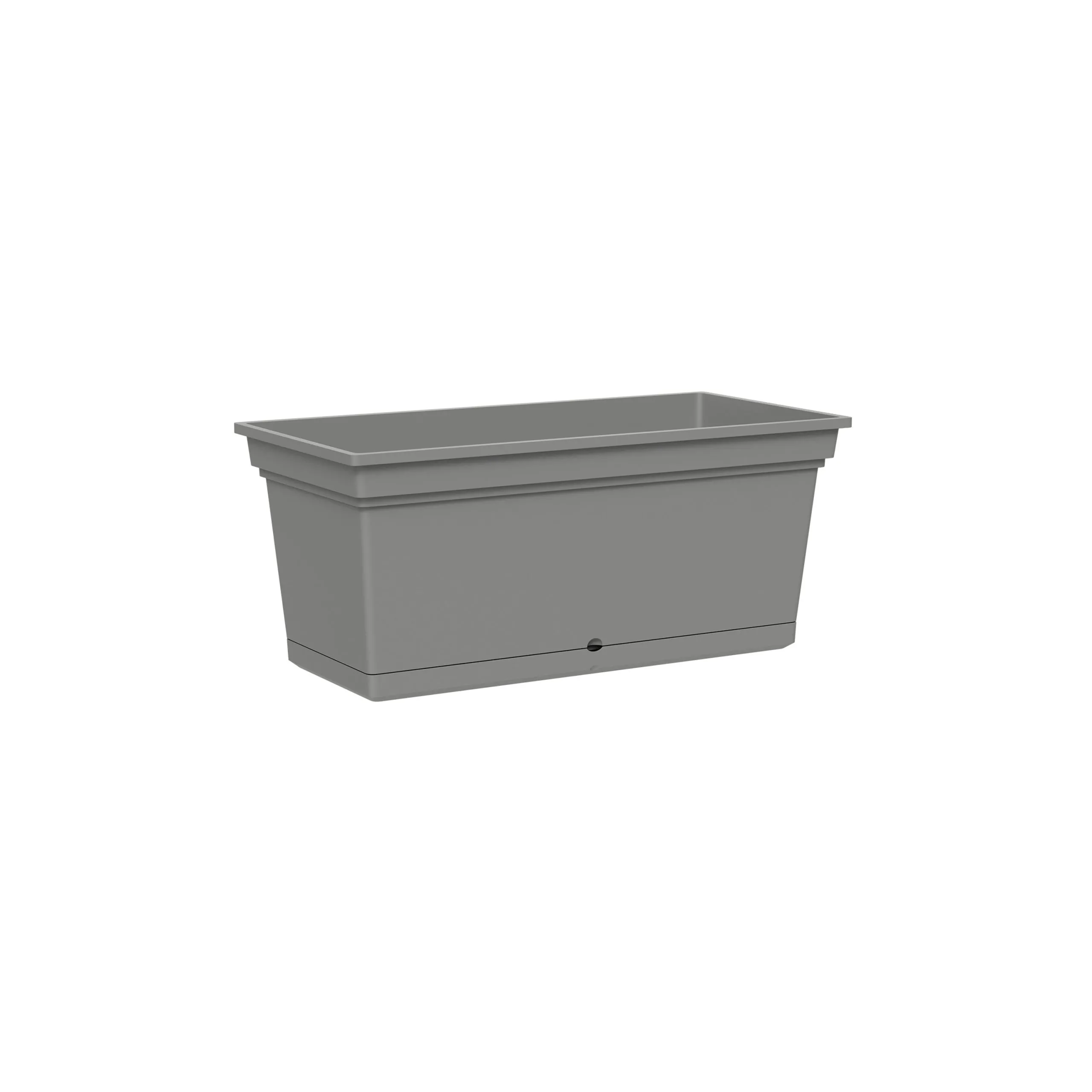 TeraPlast Aqua Planter 98 H 43.5 Cm 98 x 47 Cm Mist Grey Resin