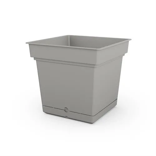 TeraPlast Still 47 Planter H 43.5 Cm Fog Grey Resin