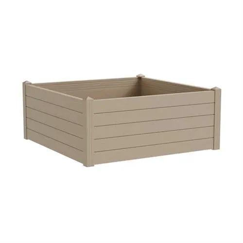 TeraPlast Planter Trama 003 Almond 100 x 100 Cm Resin