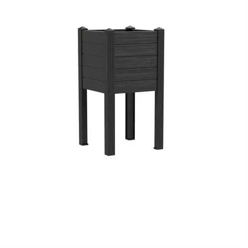 TeraPlast Planter Trama 014 Ash H 80 Cm 42 x 42 Cm Resin