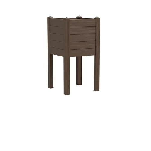 TeraPlast Planter Trama 014 Moka H 80 Cm 42 x 42 Cm Resin