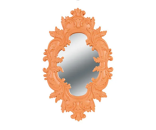 Tone on Tone Hanging Mirror 280 x 450 mm Apricot