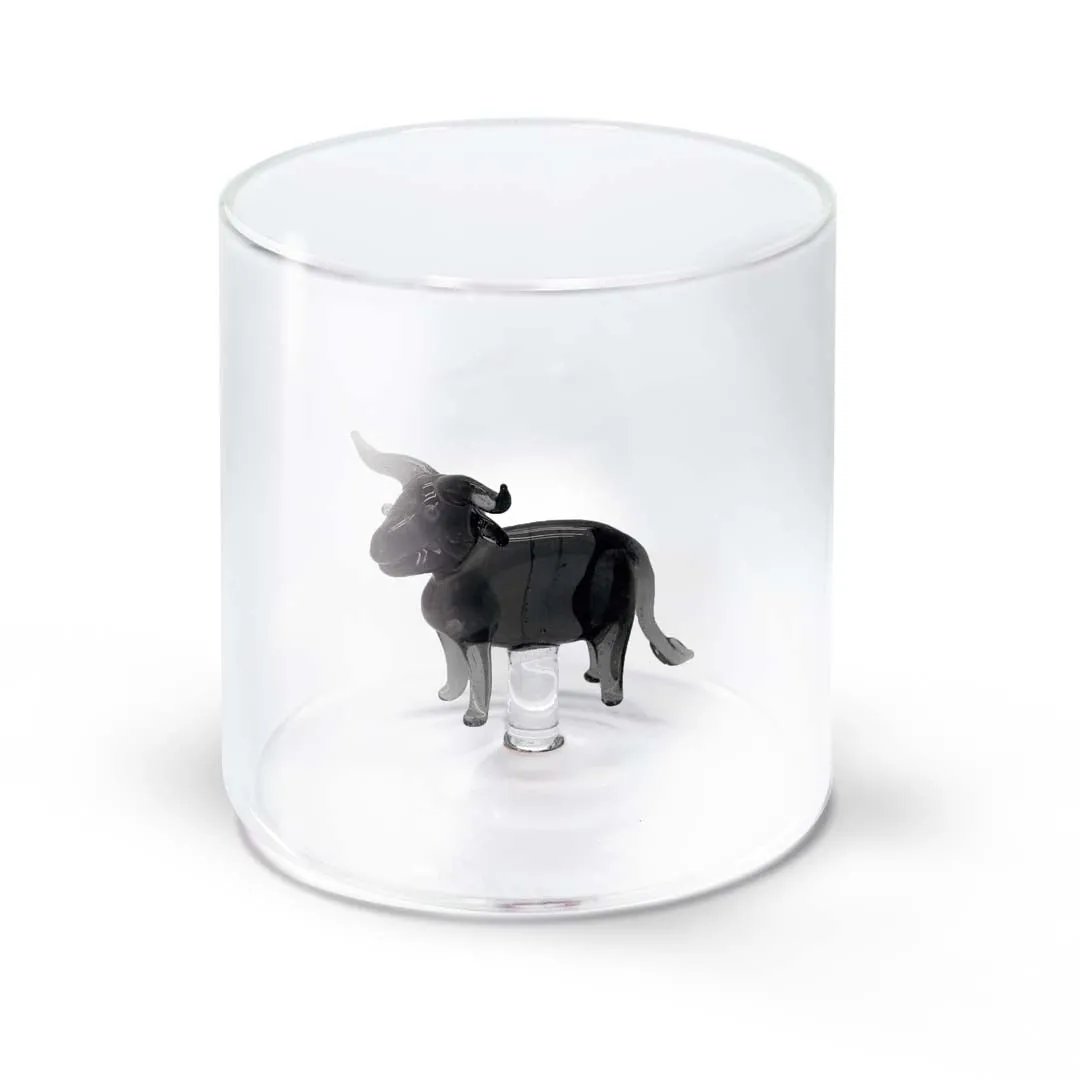 WD LifeStyle Borosilicate Glass Cc 250 ml Bull Decoration