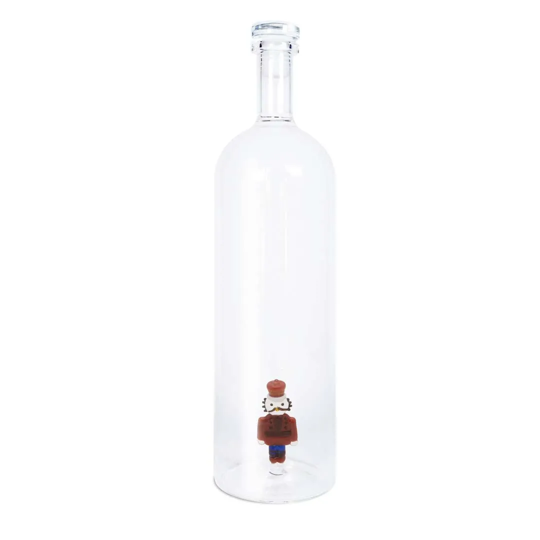 WD LifeStyle Glass Bottle with Cap Cc 1.2 Lt Nutcracker Christmas