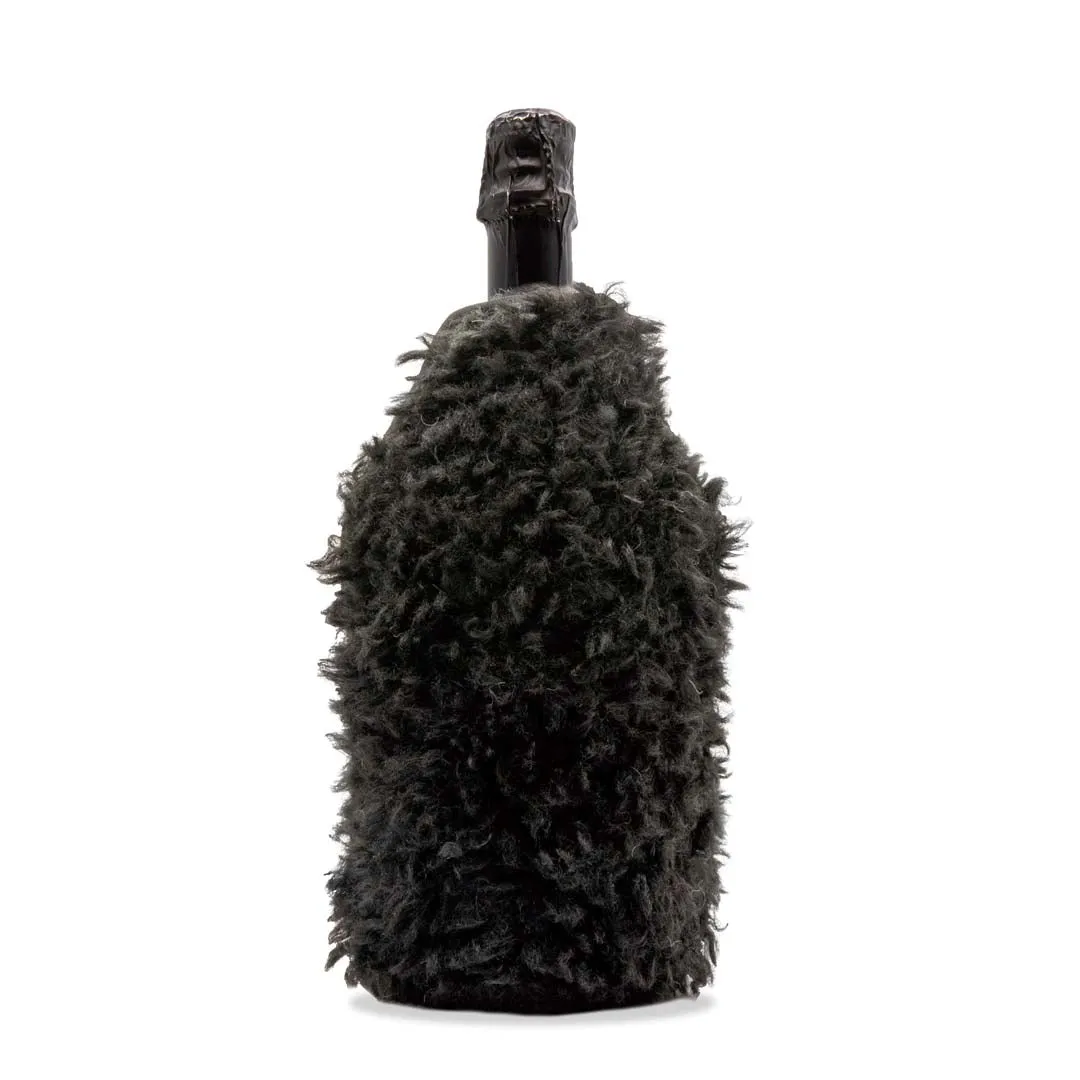 WD LifeStyle Ice Bucket with Decorative Fur Black Color