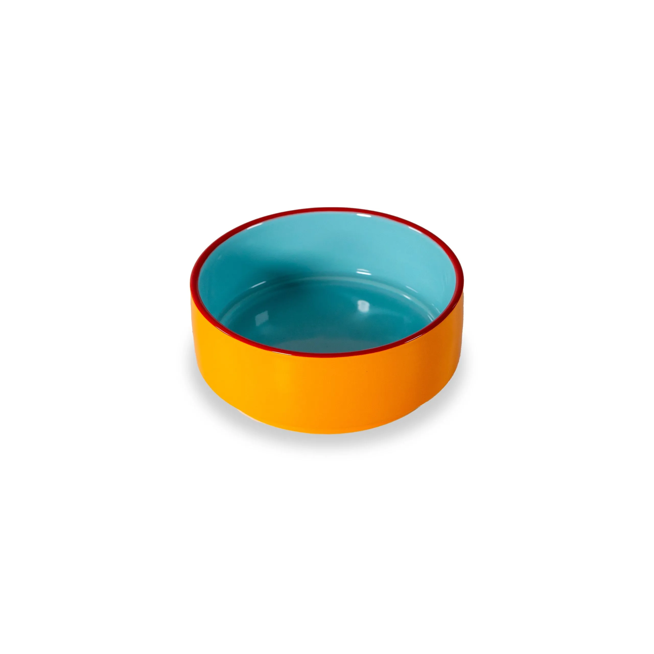 WD LifeStyle Water Bowl D 12 Cm Orange Light Blue