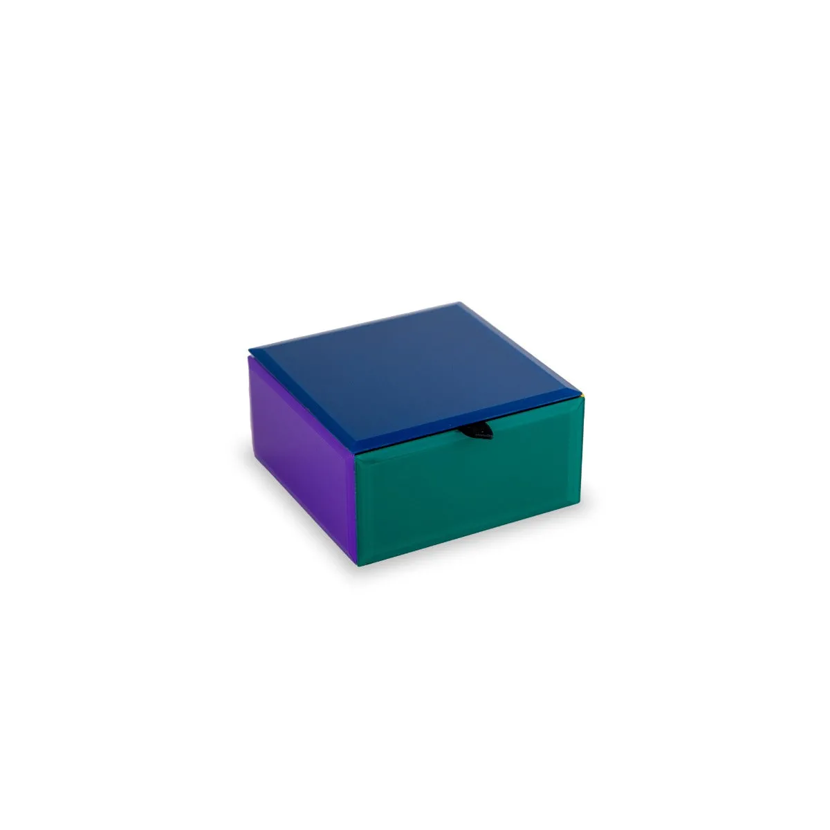 WD LifeStyle Glass Box 11.5 x 11.5 x 5.7 cm Blue Purple Green