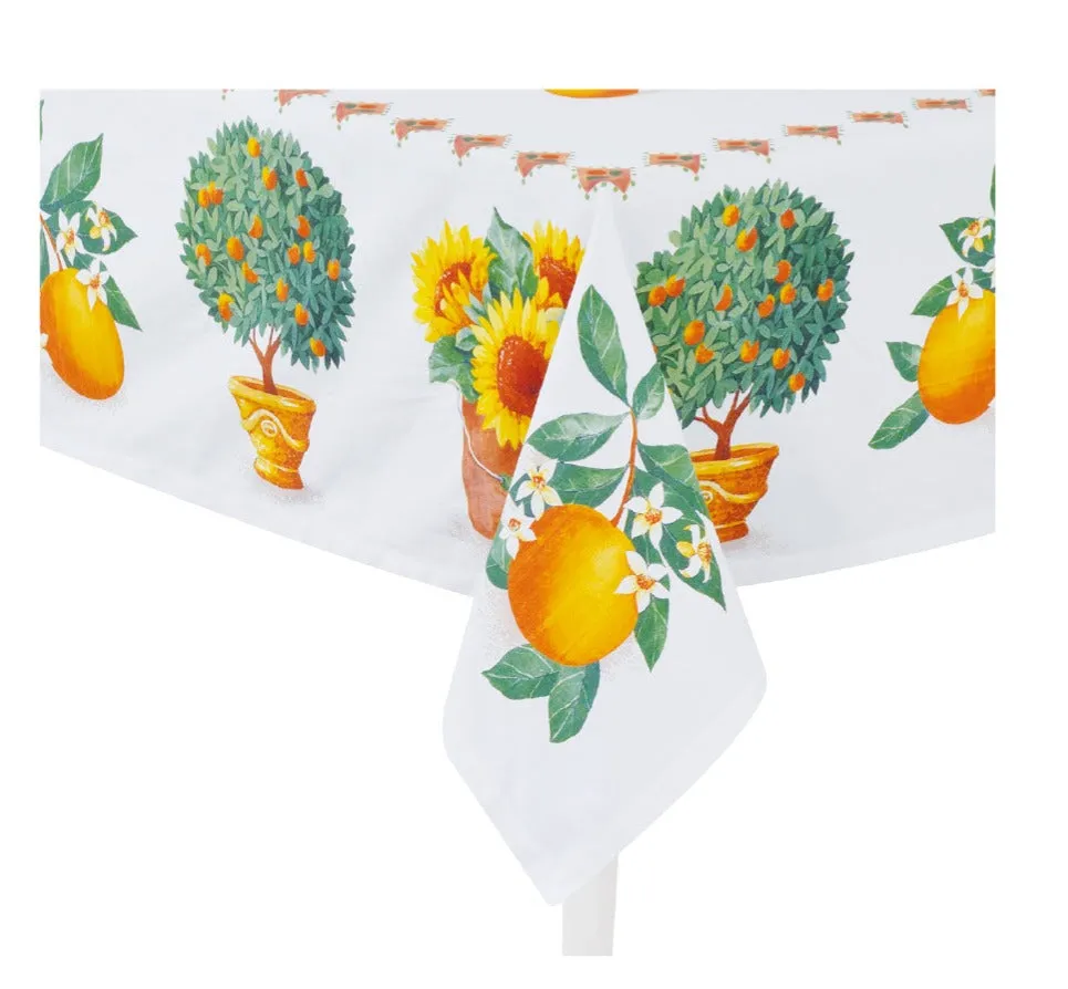 Preziosa Home Satin Tablecloth 140 x 240 cm with Digital Print Fruit A