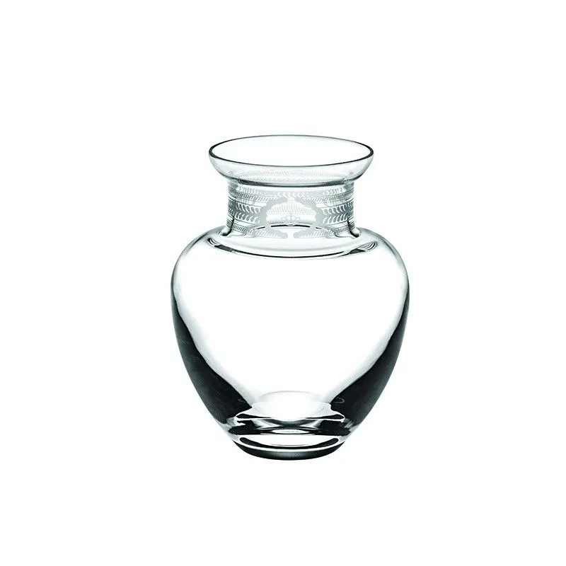 Vase S en verre transparent, Ø 13,4 x 17 cm | Ivoire