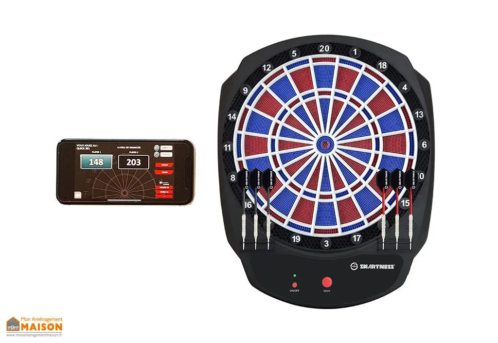 Cible de fléchettes connectée - 52 x 42 cm
