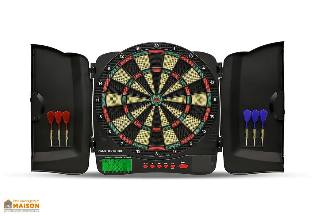 Cible de fléchettes électronique Panthera – 21 jeux