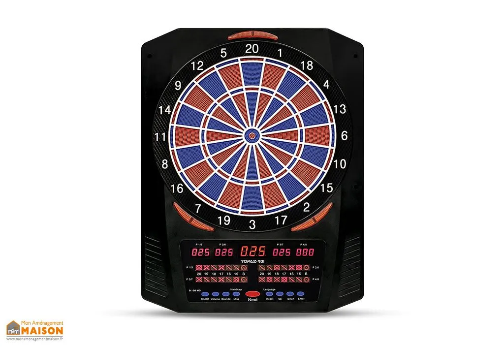 Cible de fléchettes électronique Luxe – 40 jeux