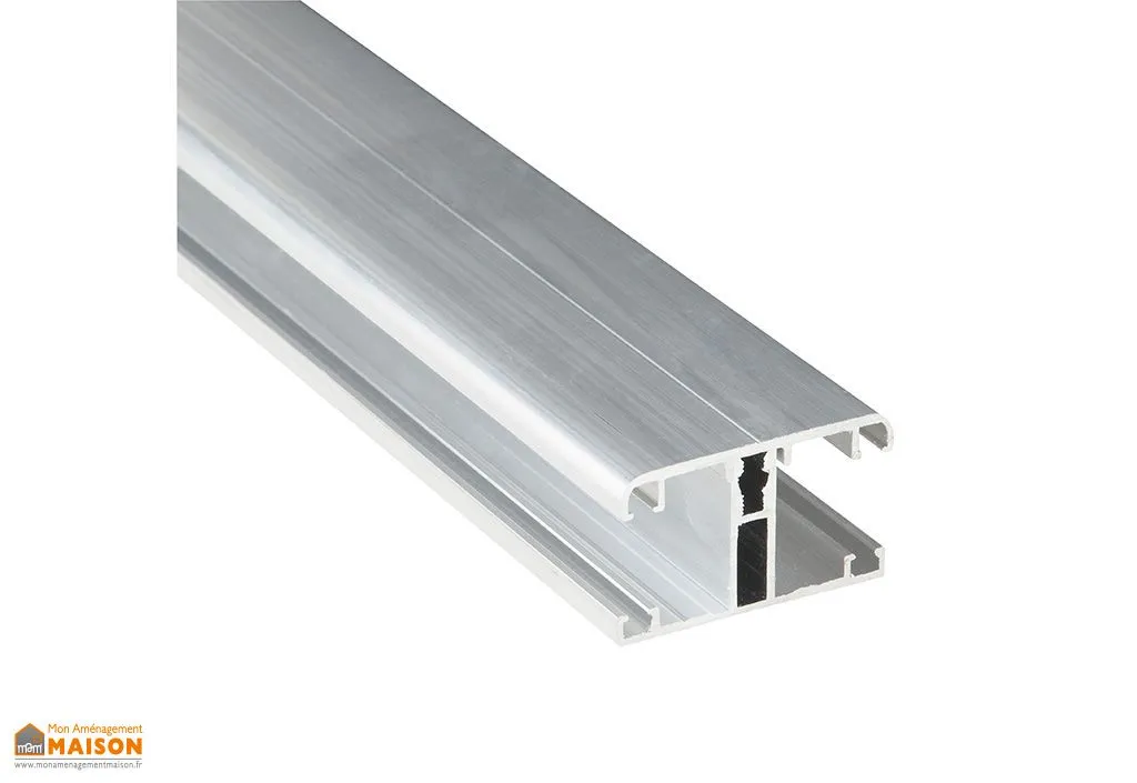 Profil T de jonction + capot pour polycarbonate 16/32 mm - Brut 3 m
