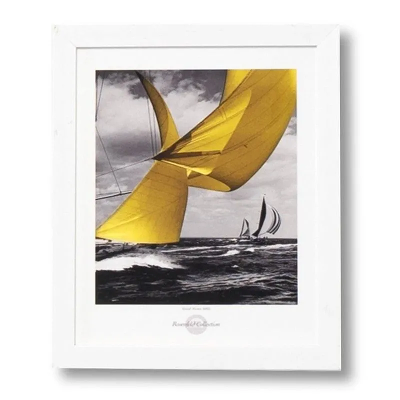 Affiche SAIL avec cadre blanc, 25x3x30 cm