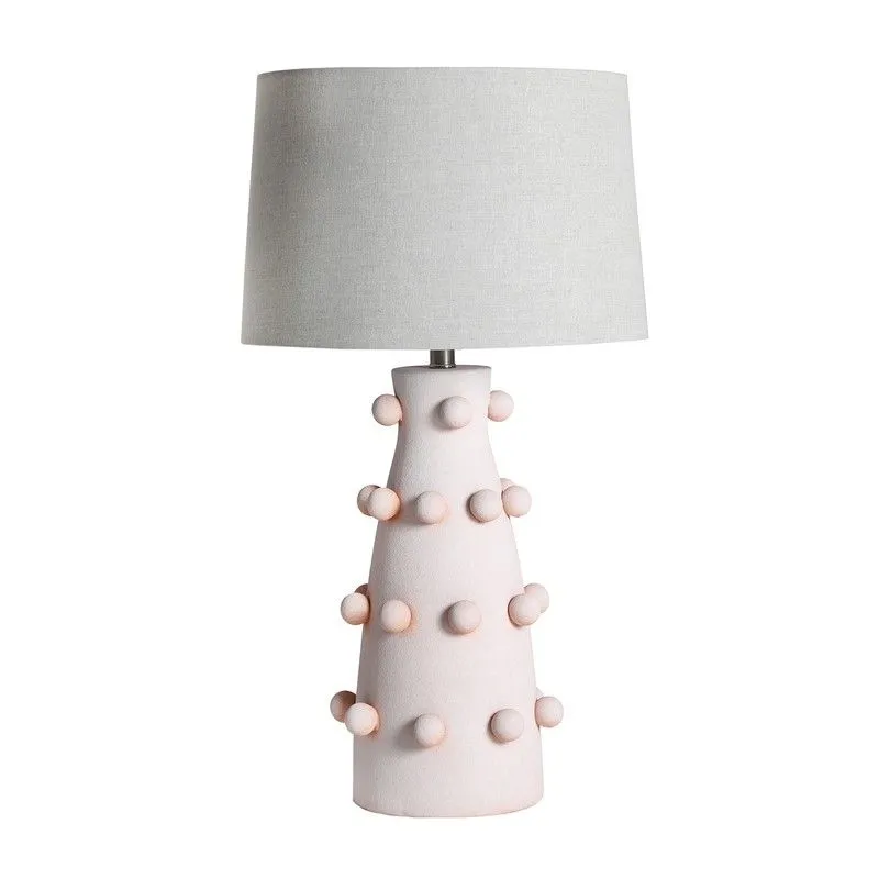 Lampe de table en céramique rose, 40 x 40 x 73 cm | Judith