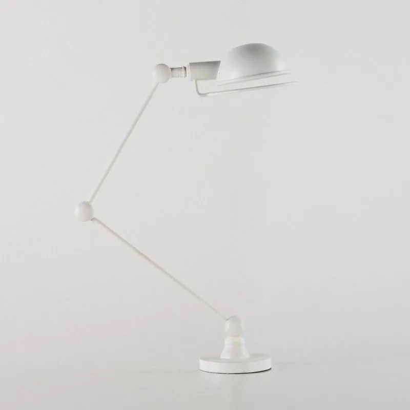 Lampe à poser en métal blanc, 50x13x50 cm