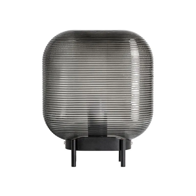 Lampe de table en verre noir fumé, 25 x 14 x 31 cm | Fumée