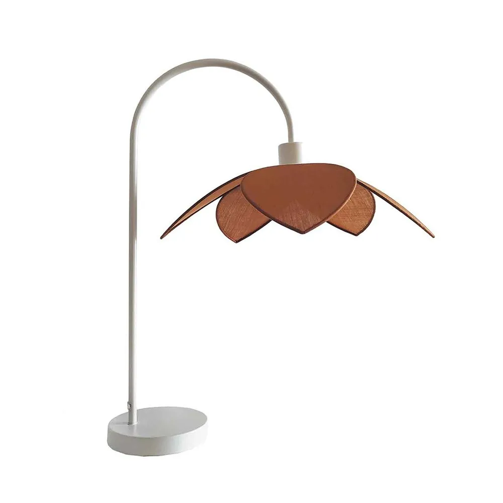 Lampe à poser Fleur rouille H58cm