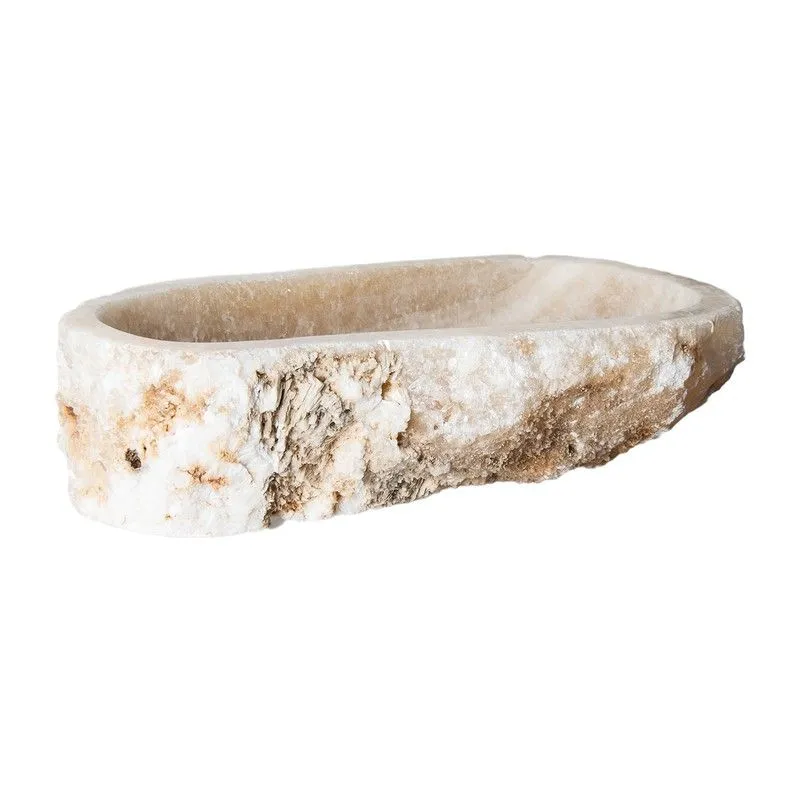 Lavabo FIONA en crème Onix, 58x32x16 cm.