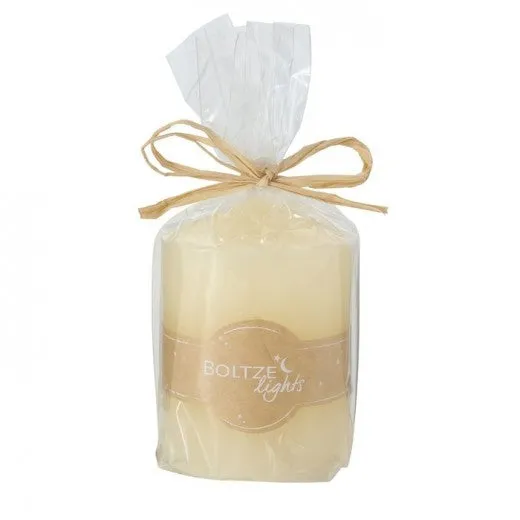 Bougie décorative Church Crem, Ø6xH8 cm