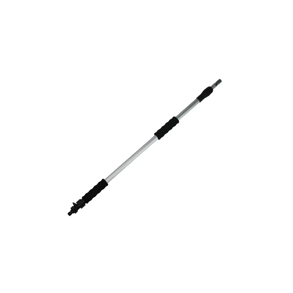 Manche aluminium fixe 55 cm a passage d eau et vanne stop