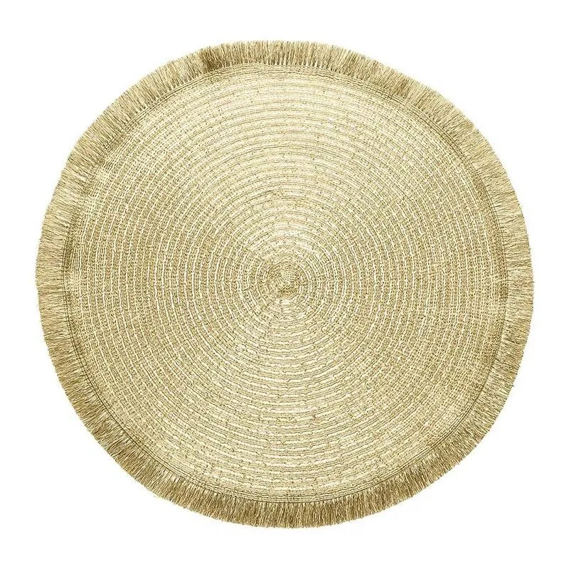 Set de table en polypropylène doré, Ø 38 x 0,2 cm | Lurex