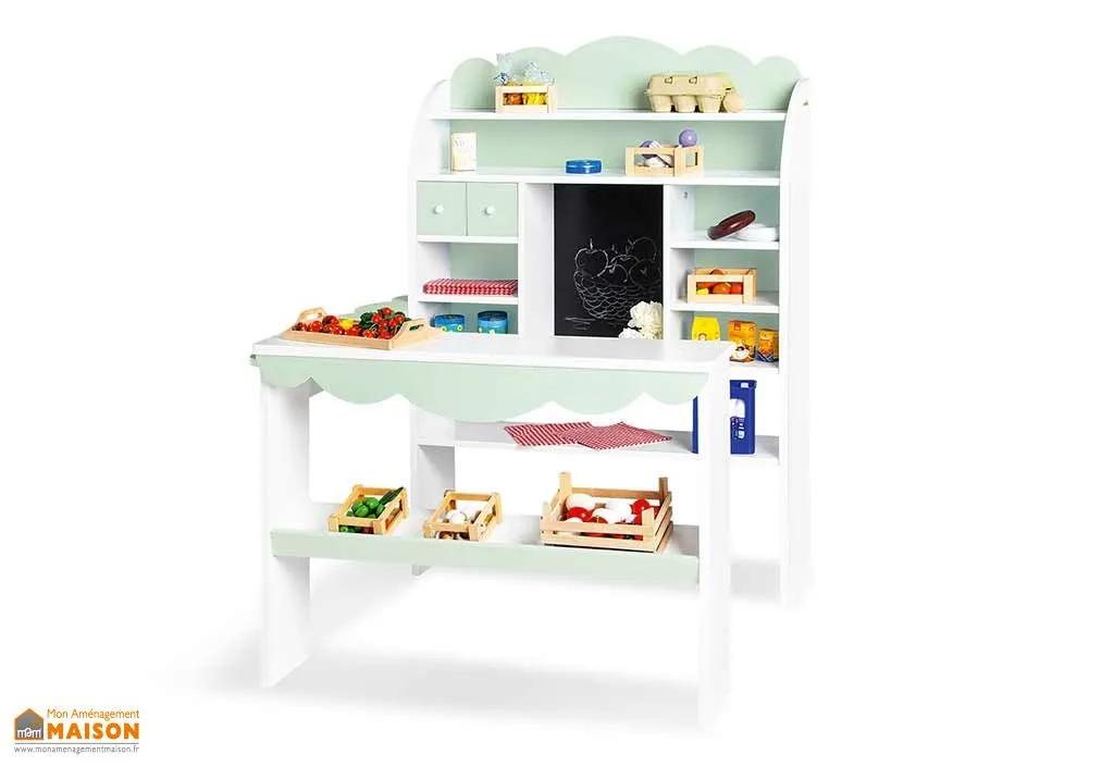 Marchande enfant en bois laqué – Wilma