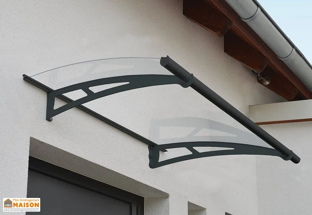 Auvent de porte Aquila 150,5 x 91,5 cm Gris | Palram - Canopia
