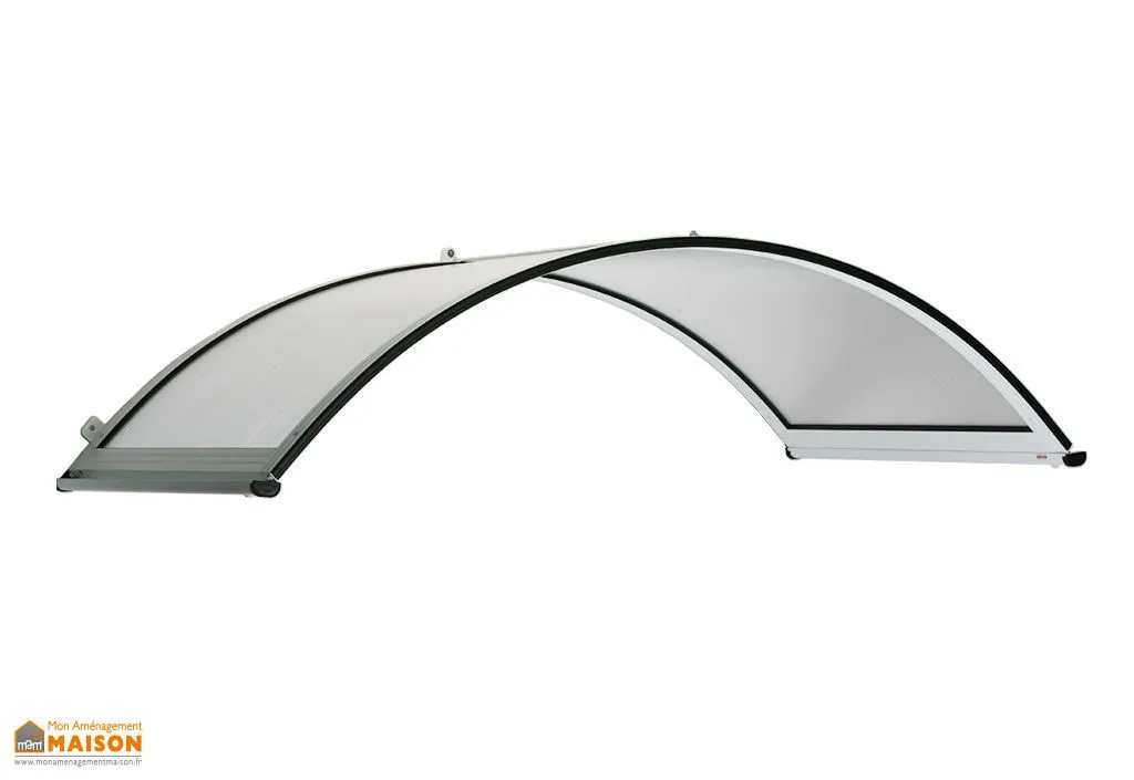 Marquise pour Porte d'Entrée Durbize en Polycarbonate