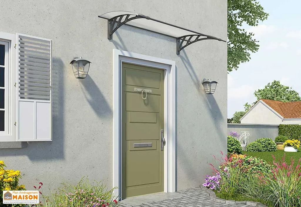 Marquise pour Porte d’Entrée Polycarbonate Neptune