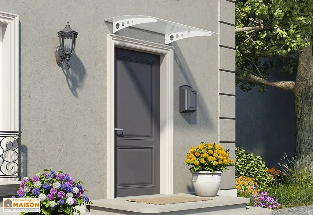 Auvent de porte Lyra 135 x 90,5 cm Blanc | Palram - Canopia