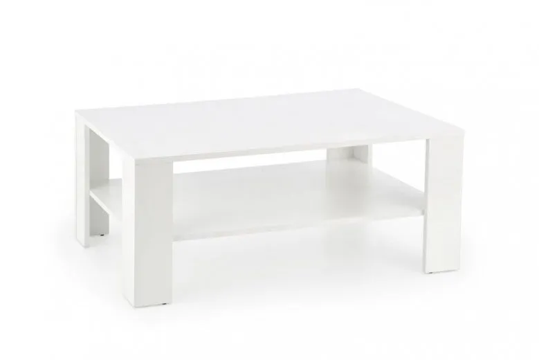 Table basse Kwadro blanche, L110xl65xH53 cm