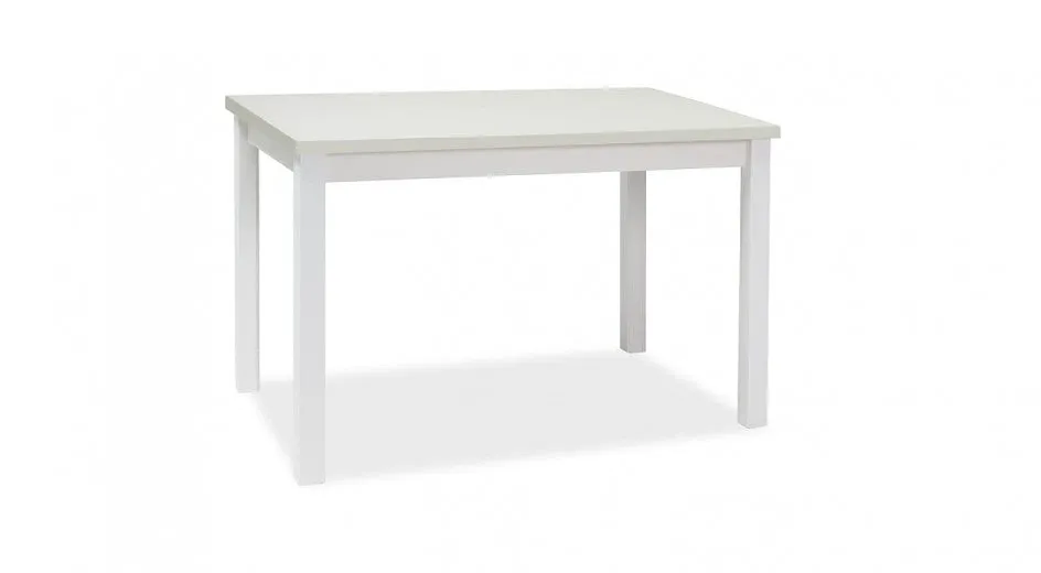 Table en aggloméré et MDF, Adam Medium Blanc, L100xl60xH75 cm