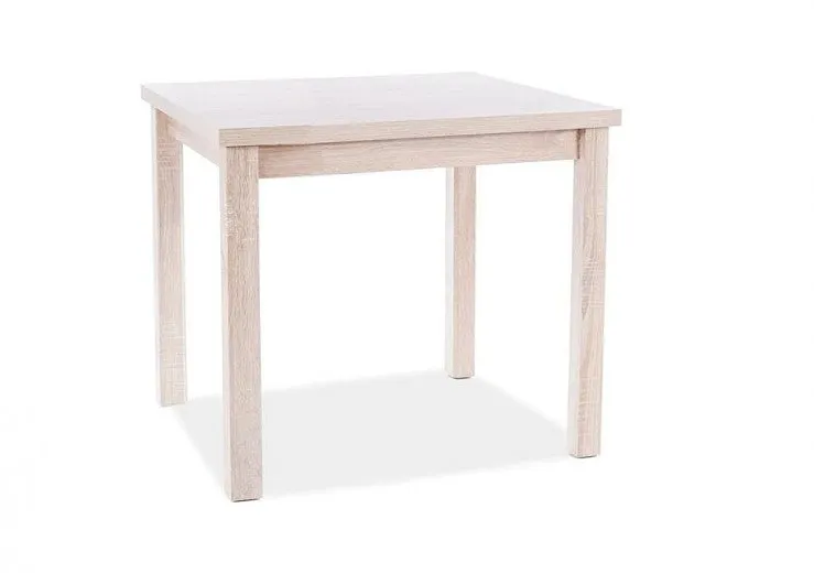 Table en bois aggloméré et MDF, Adam Small Chêne Sonoma, L90xl65xH75 cm