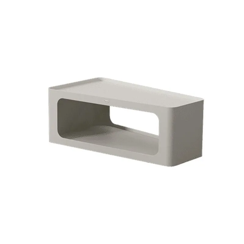 Table d'appoint extensible en aluminium blanc, 55 x 100 x 37,5 cm | Bordeaux