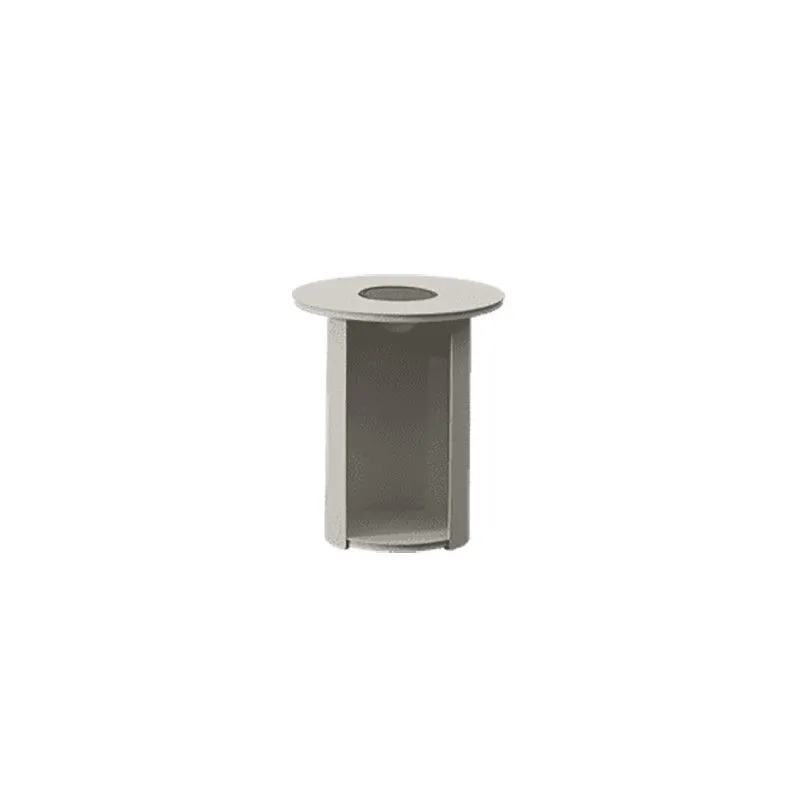 Table d'appoint ronde en aluminium blanc, 41 x 41 x 48,5 cm | Bordeaux