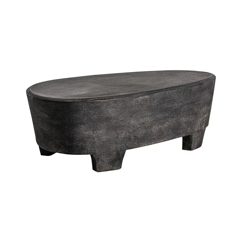 Table basse en bois de manguier noir, 95 x 60 x 32 cm | Olsberg