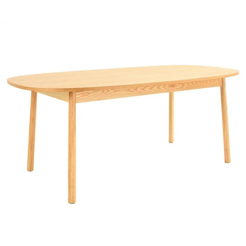 Table à manger. Bois naturel (180 x 95 x 72,5 cm) | Série Beksand