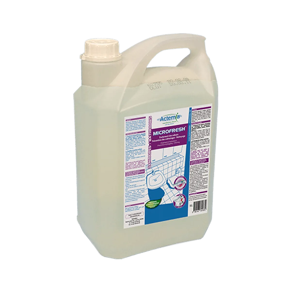 MICROFRESH traitement biologique des canalisations en bidon de 5L