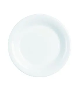 Assiette creuse rond blanc verre opal Ø 22,5 cm Nova Aquitania Arcoroc