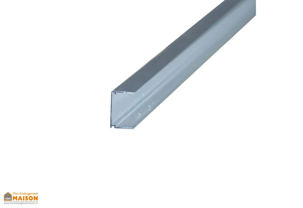 Profil obturateur en aluminium pour polycarbonate 32 mm - Brut 125 cm