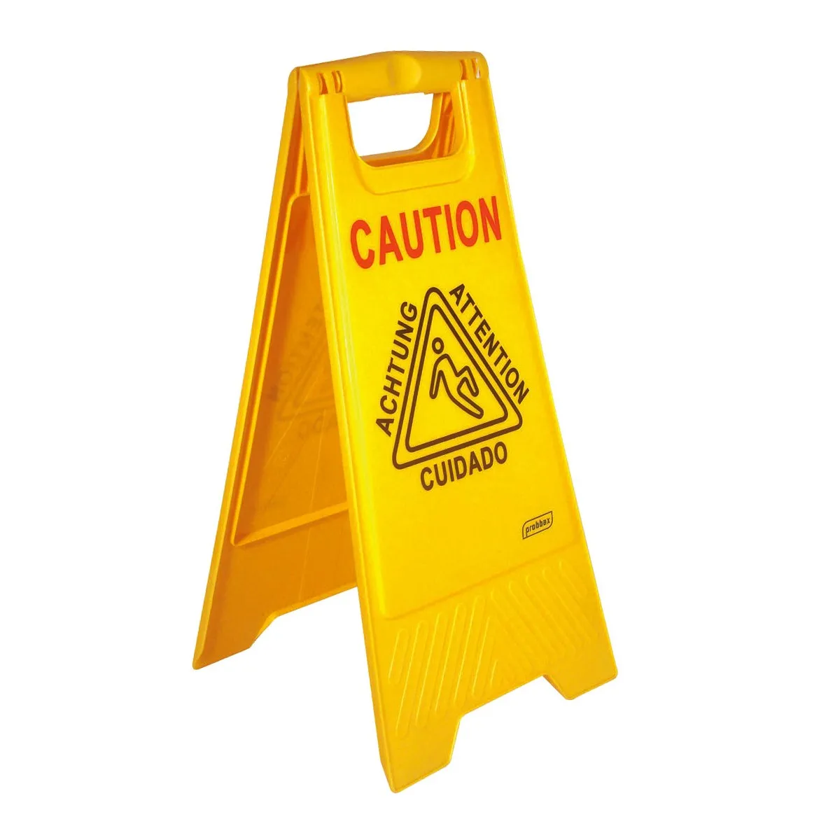 Panneau avertissement multilingue Sol humide