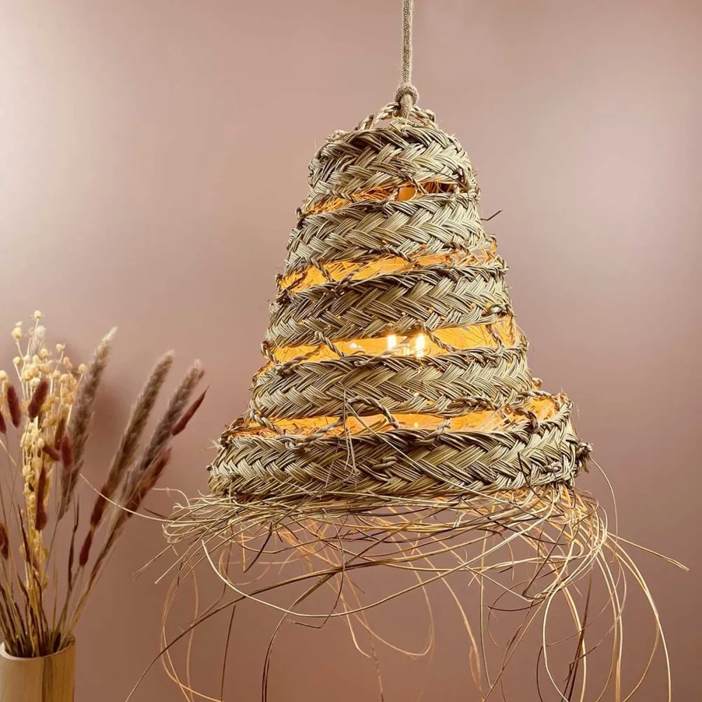 Abat jour pour Lampe Marocaine Doum ajourée