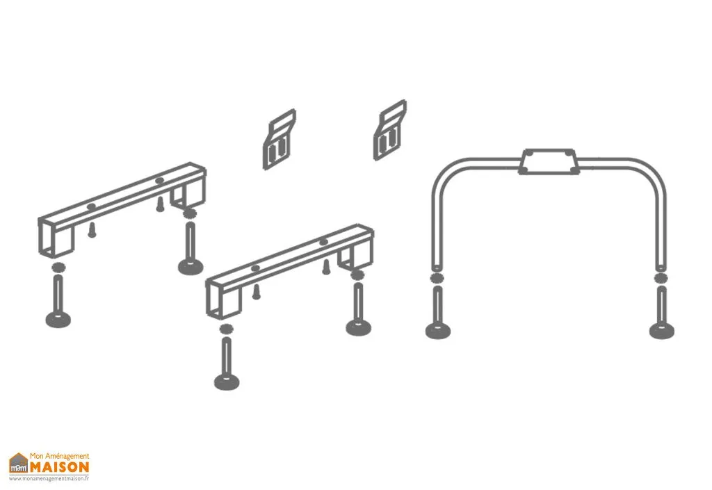Pieds Support pour Baignoire Kolpa-san 1001 B