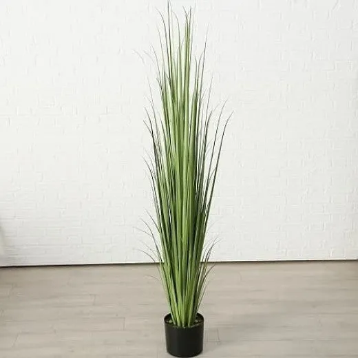 Plante artificielle en pot Siri Bajra Verde, H182 cm