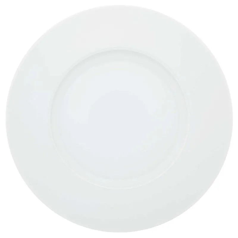 Assiette à dessert en porcelaine blanche, Ø 22,8 x 1,7 cm | Route de la Soie Blanc