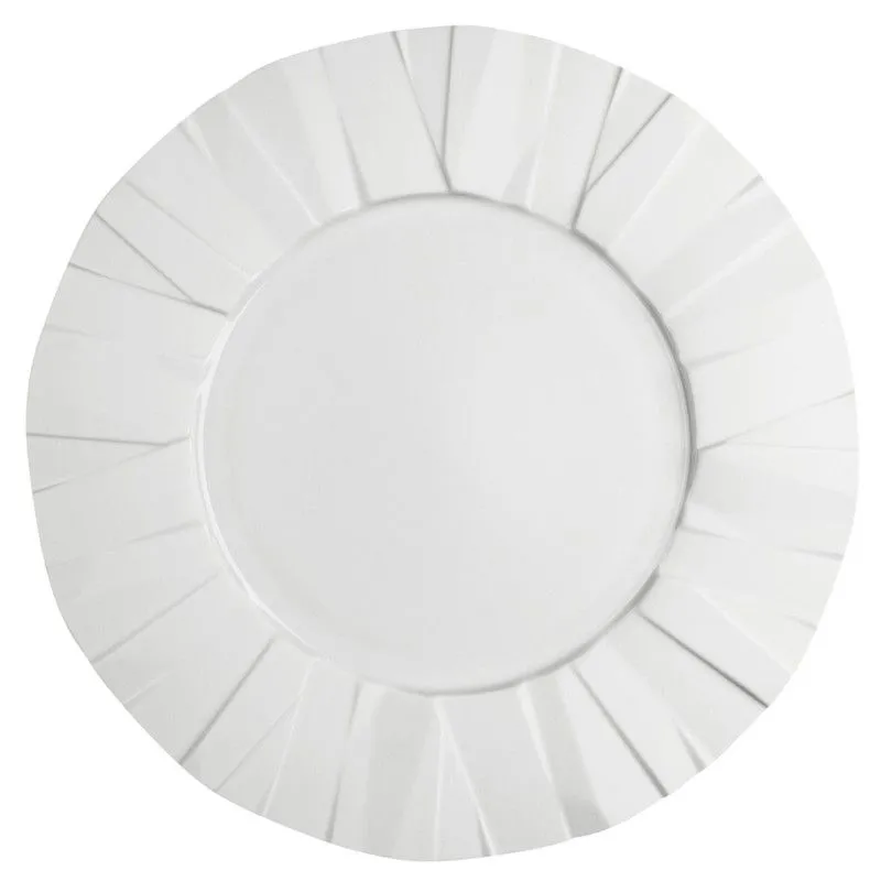 Assiette à dessert en porcelaine blanche, Ø 27 x 2,6 cm | matrice