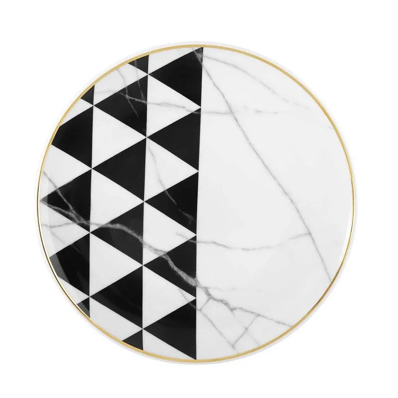 Assiette à dessert en porcelaine de Carrare, Ø22x2,1 cm