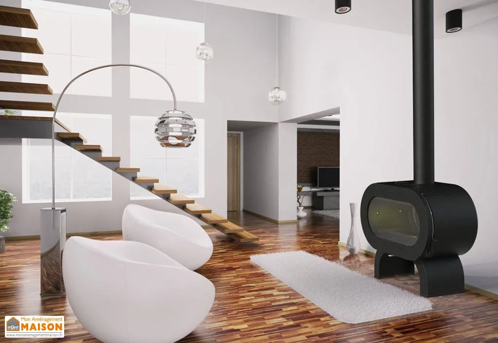 Poêle à bois en fonte Fifty Arche anthracite 10kW - Invicta