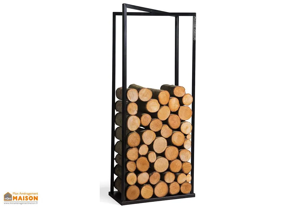 Porte-bûche d’intérieur en acier – Luis